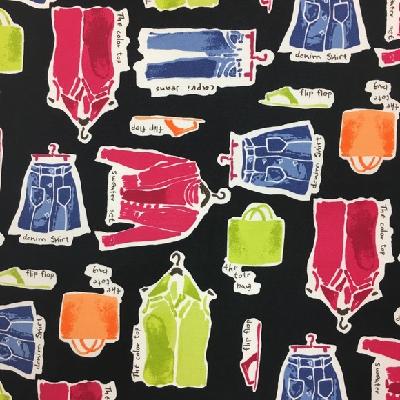 Vintage Valerie Stevens Graphic Skirt Sz 8P Black Multi Neon A-line Wardrobe Art - Picture 3 of 8